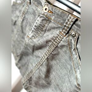 Gray Threads Corduroy Patch Pocket Corduroy Mini Skirt in Gray Size 2X-Large EPC